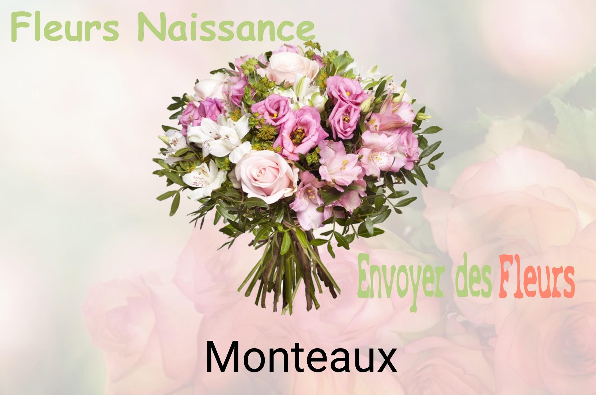 Bouquet de fleurs de naissance livré à Monteaux